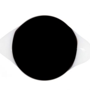 Глаза с белками черные глянцевые